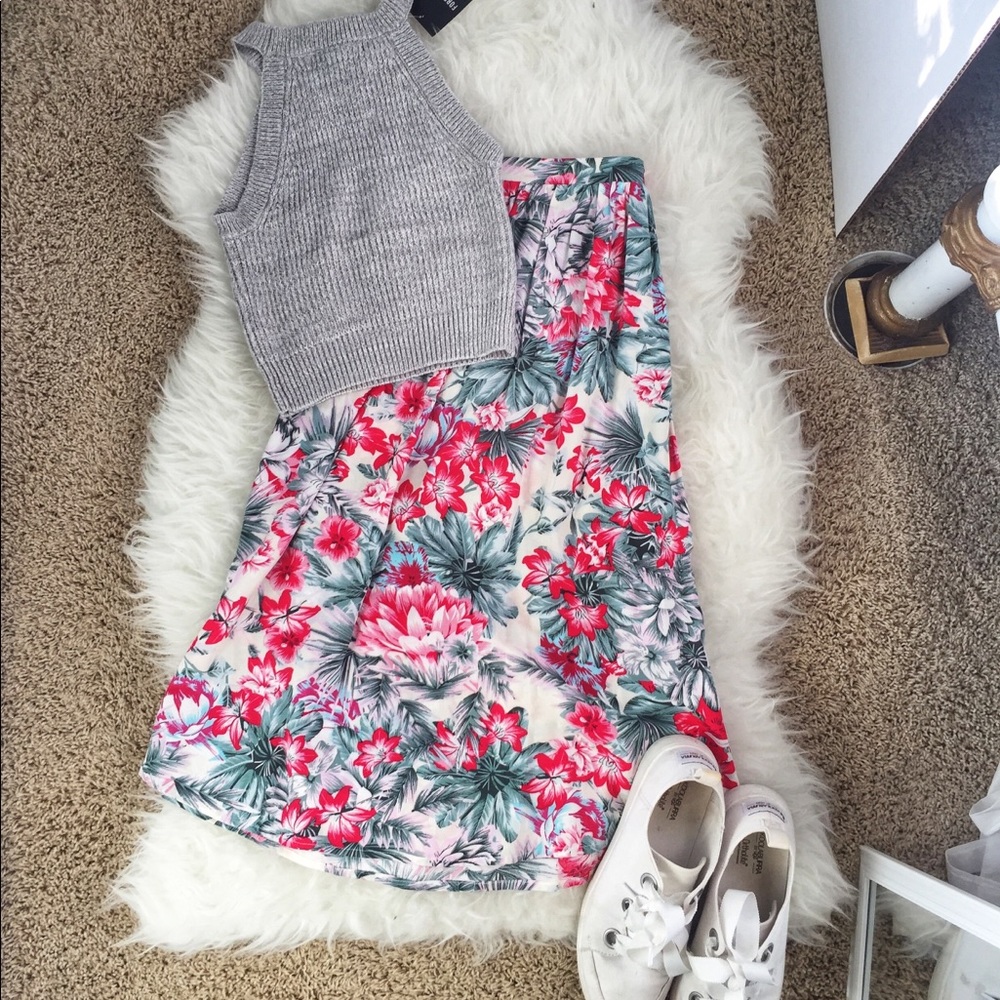 Mia Max Floral Skirt